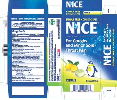 Nice Citrus 24ct Cough Drops (Nice Citrus 300156)